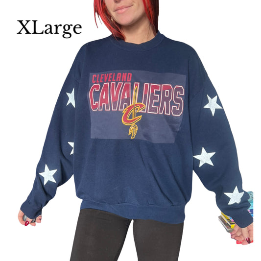 Cavaliers star sleeve crewneck