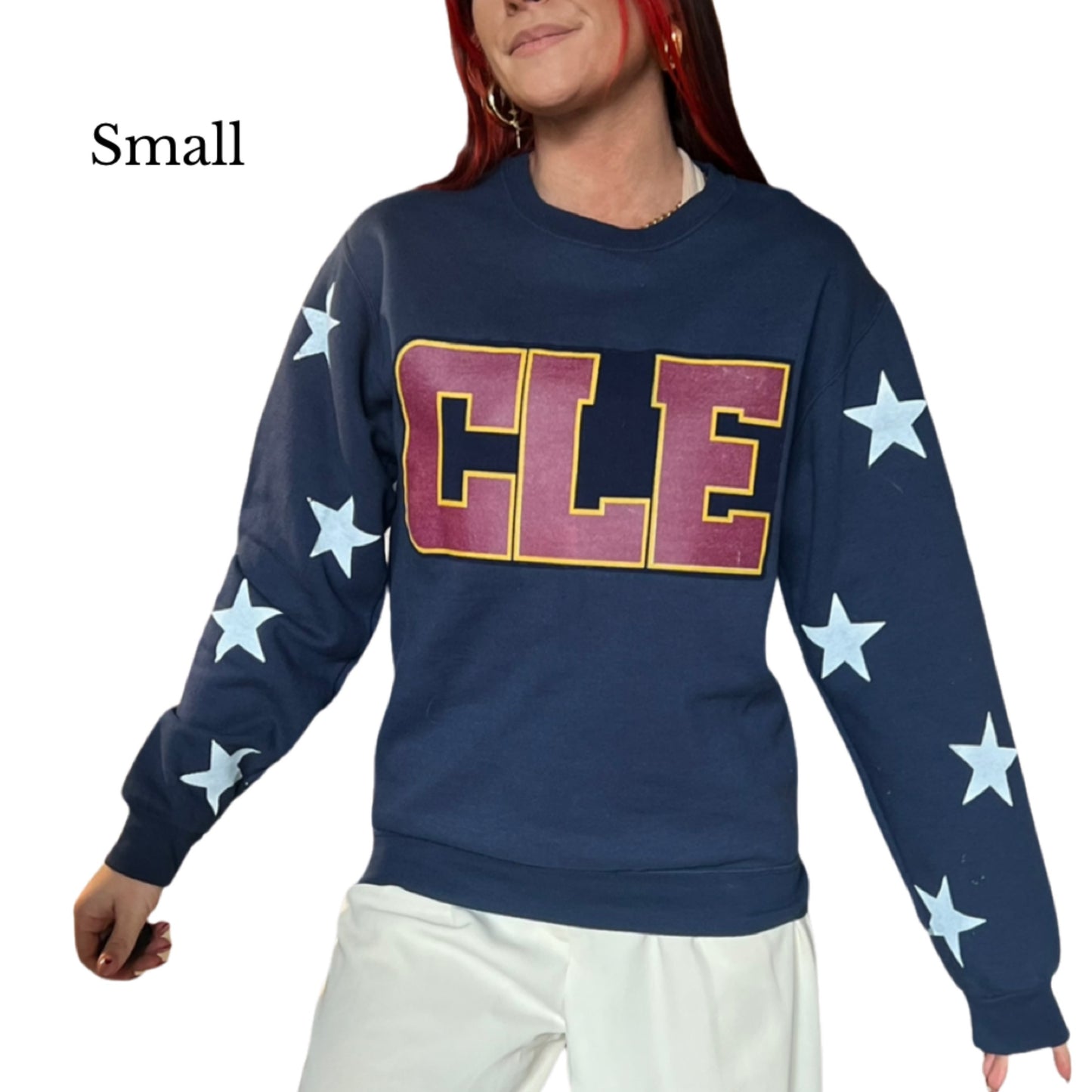 Cleveland star sleeve sweater