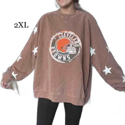 Cleveland Browns star sleeve sweater