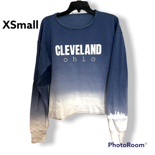 Cleveland skyline sleeve sweater